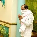 CM KCR met Telangana governor Tamilisai after paid tributes to Gandhiji