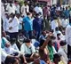 farmers protest at jagtial collectorate