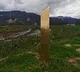 Golden monolith appears in rural Colombia