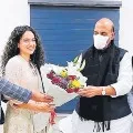 Kangana Meeting with Rajnath Singh