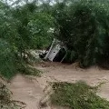 woman who was washed away in the canal along with the car in Gadwal