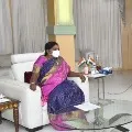 TS CS and Health Secretary meets Governor Tamilisai