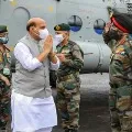 Rajnath Singh Shastra Pooja near China Border
