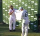 Team India presents a signed jersey to Aussies spinner Nathan Lyon