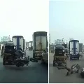 Mumbai autorickshaw driver rams vehicle into bike at full speed after heated argument