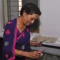 Actress Ramaprabha casts her vote in panchayat elections