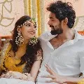 Ranas fiancee Miheeka shines in Haldi function