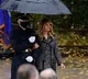 Melania Trump walks with soldier