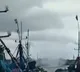 Tornado appears at Visakha fishing harbor