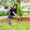 Actress Shruti Haasan participates in Green India Challenge