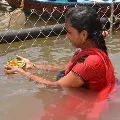 Heavy rush in Srisailam