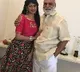 Senior director K Raghavendra Rao gives his blessings to anchor Neha Chowdary who selected for IPL as an anchor