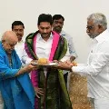 TTD Chairman and priests met CM Jagan and blessed