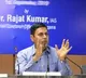 Telangana irrigation principal secretary Rajat Kumar talks after meeting