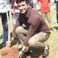 Hero Nikhil and heroine Aishwrya Rajesh participated in Green India Challenge