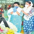 Political leaders paid tribute to Santosh Babu
