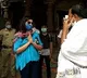 Upasana distributes essentials in Srisailam