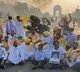 Tractor Near India Gate in Delhi by Farmers
