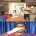 YSRCP leader Joni Kumari attemps suicide in press meet