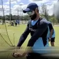 Team India cricketers imitates one another bowling