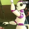 Robot helps voters to maintain Covid 19 in Kerala polling booth