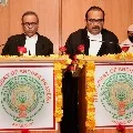 Justice Joymalya Bagchi taking oath as AP High Court judge