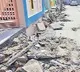 Authorities demolished the stairs of the house of TDP supporters