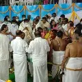 Foundation stone ceremony for Srivari Temple in Tamilnadi