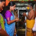 Kalvakuntla Kavitha visits Kondagattu Hanuman Temple