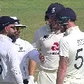 Sledging between India and England players in Ahmedabad test
