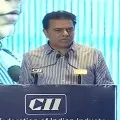 KTR attends CII annual meeting in Hyderabad