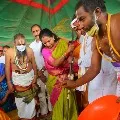 Kalvakuntla Kavitha laid foundation in Kondagattu shrine