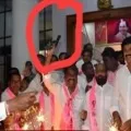 TRS Leader tries to open gun fire in Telangana Bhavan