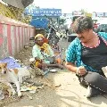 Actor Mansoor Ali Khan goes different style in election campaign