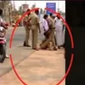 Police attack on a car driver in Sadasivapet