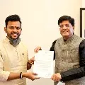 TDP MP Rammohan Naidu met Union Railway minister Piyush Goyal