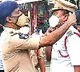 SP Ammireddy fined to Traffic CI Mallikarjuna Rao for not wearing mask