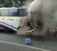APSRTC Bus engine catches fire in Kakinada