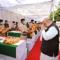 Amit Shah paid tributes martyred CRPF jawans in Jagadalpur