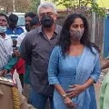 Hero Ajith gets angry on a youth while casting his vote