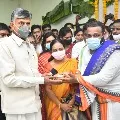 Chandrababu participates in Ugadi function