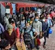 Mumbai railway stations flooded with passengers due to janata curfew