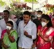 TRS candidate Nomula Bhagat cast his vote in Nagarjuna Sagar by polls