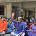 BJP and Janasena cadre protests at RDO office in Tirupati