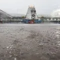 Huge rainfall in Tirumala