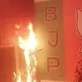BJP Office Set On Fire In Bengal