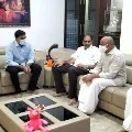 YSRCP leaders visits Vellampalli house