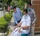 Raghurama Raju goes to Rajnath residence in wheelchair