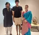 Pawan and Akira with music teacher