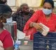 Actress Shakeela distributing food for poor